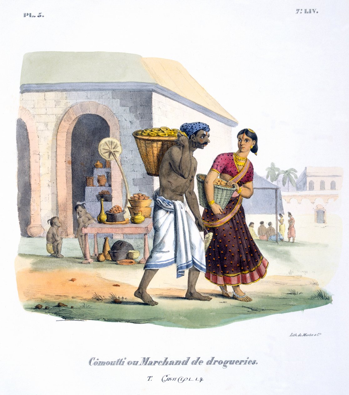 Handlarz narkotyków, 1827-35 autorstwa M.E. Burnouf