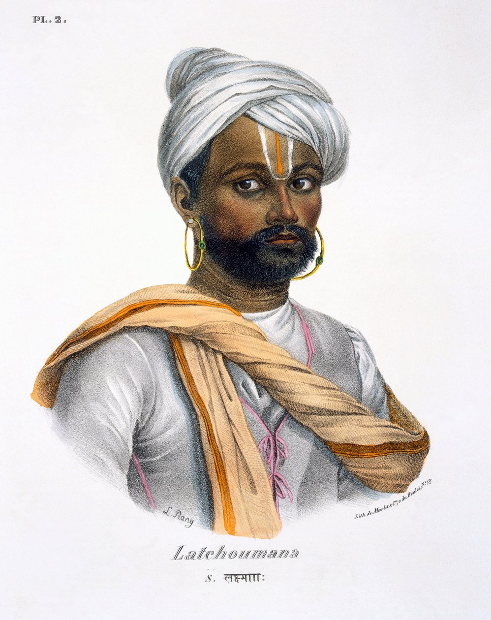 Latchoumana, 1827-35 autorstwa M.E. Burnouf
