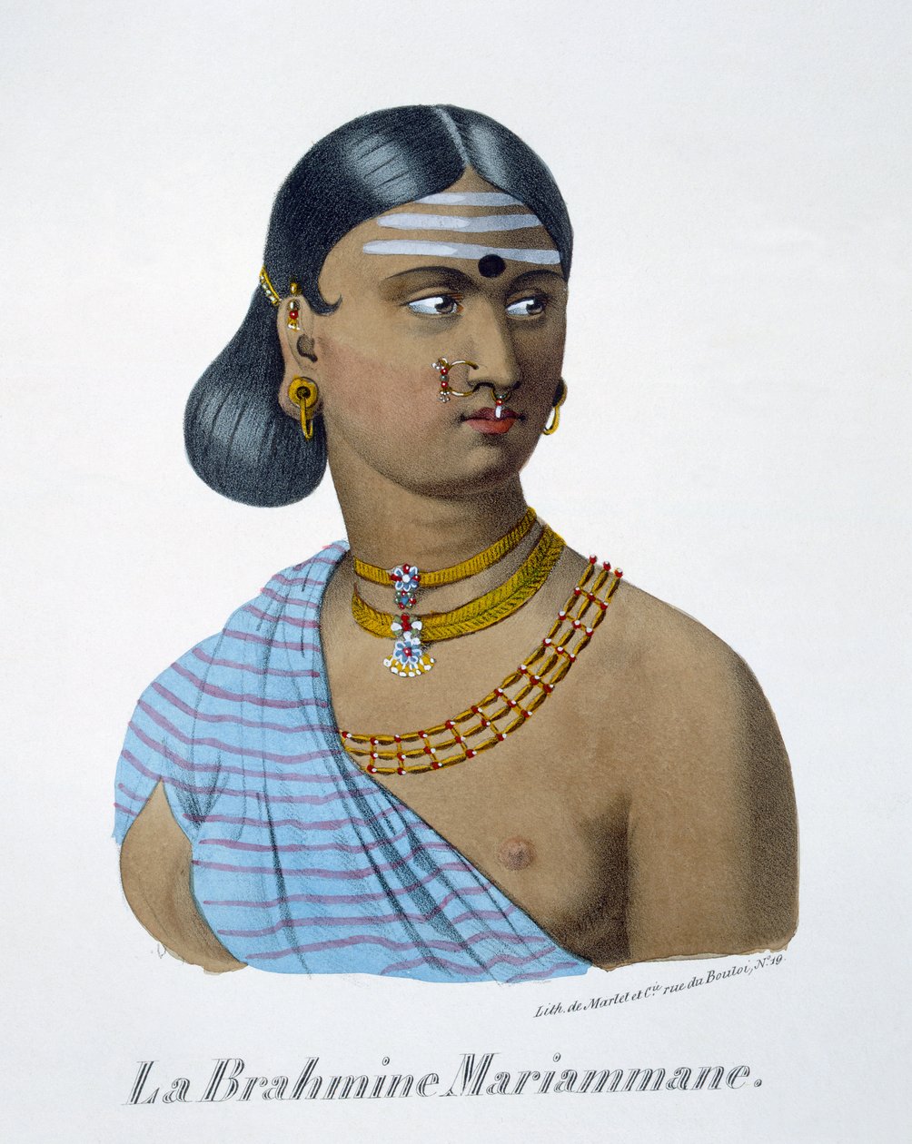 Mariammane, braminka, 1827-35 autorstwa M.E. Burnouf