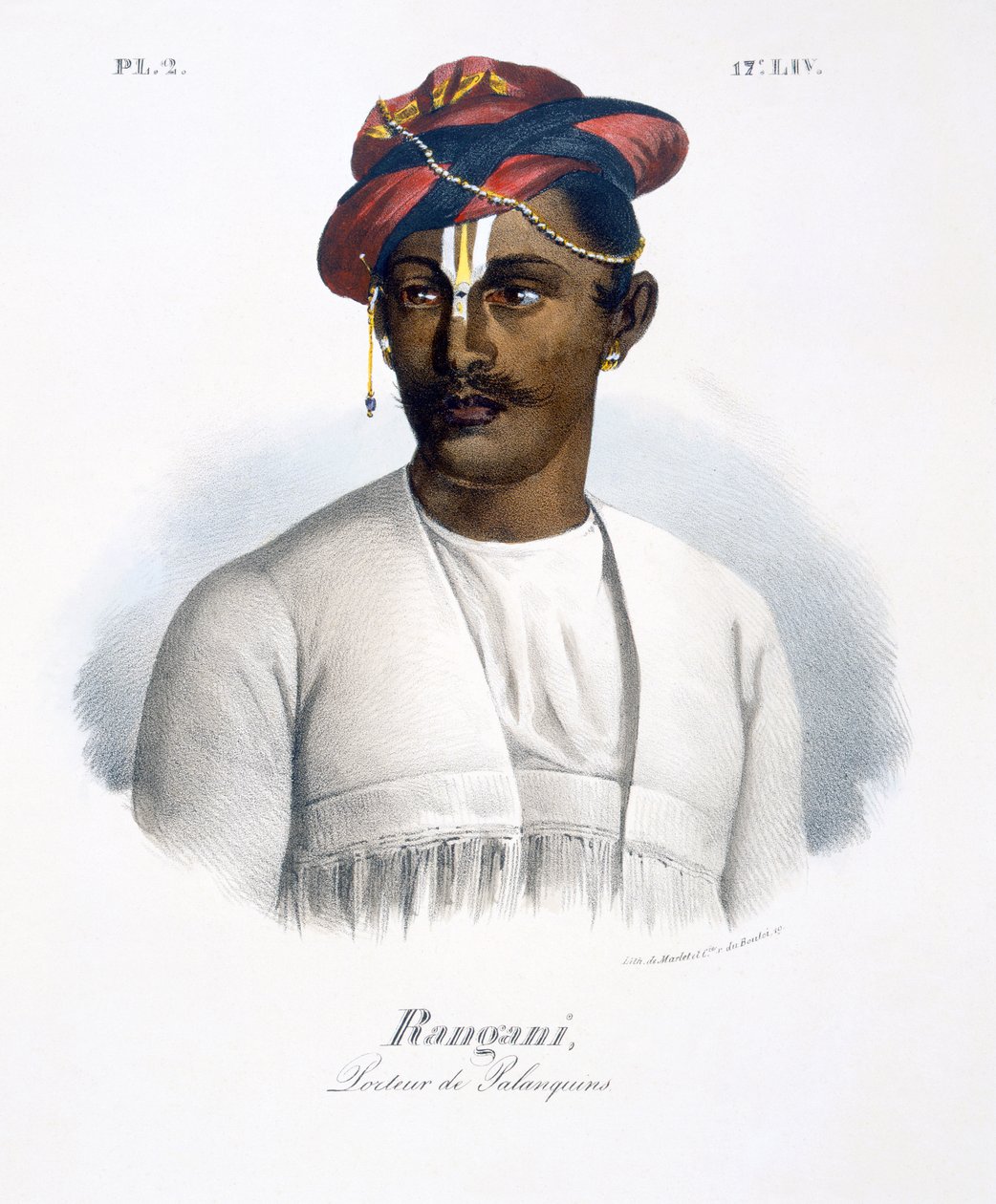 Rangani, nosicielka śmieci, 1827-35 autorstwa M.E. Burnouf