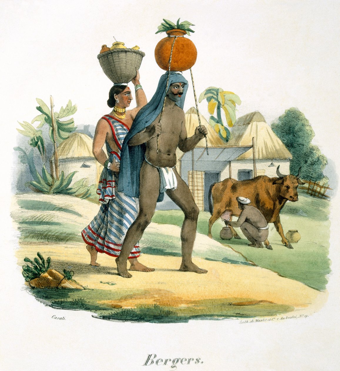 Pasterze, 1827-35 autorstwa M.E. Burnouf