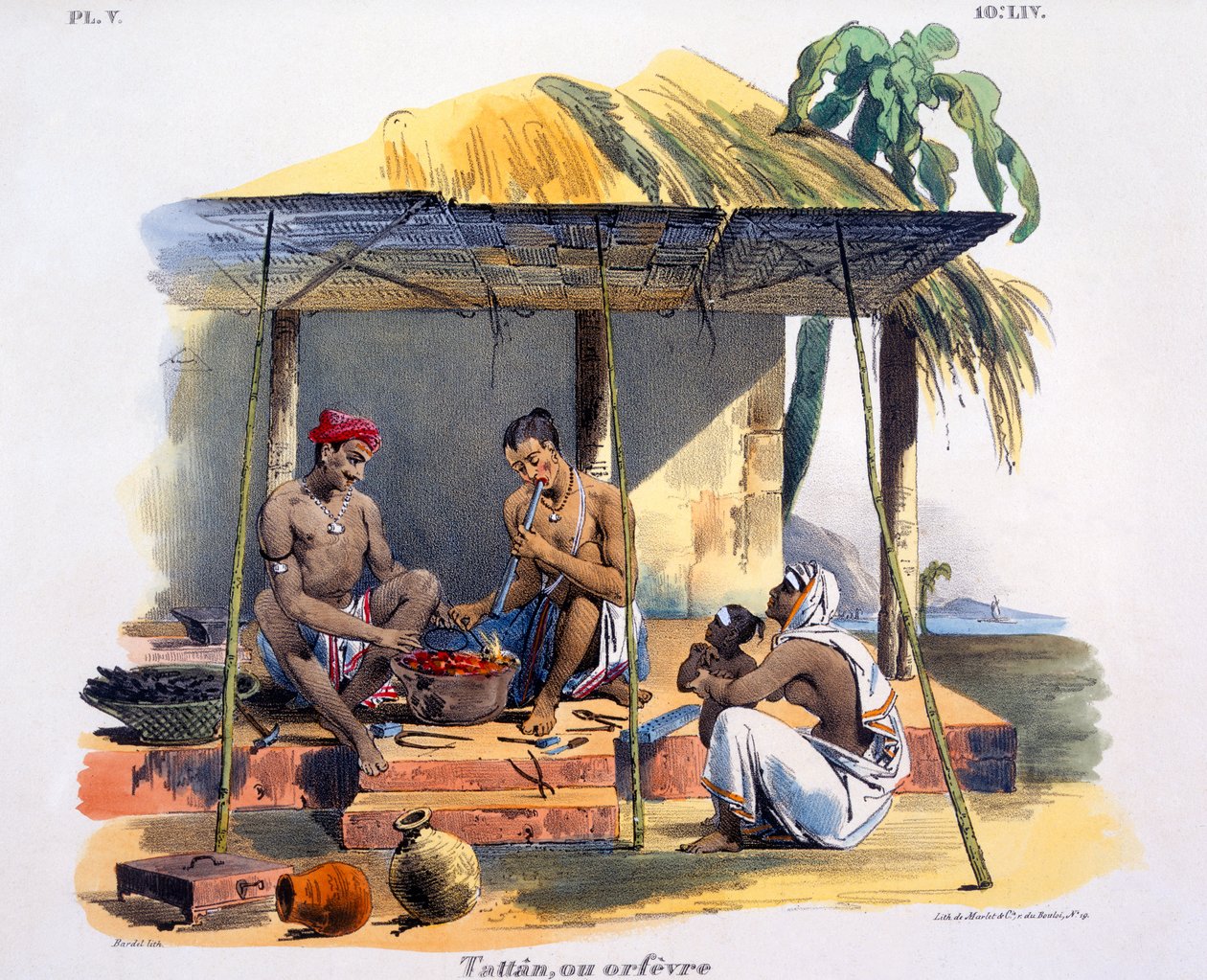 Smith lub metalowiec, 1827-35 autorstwa M.E. Burnouf