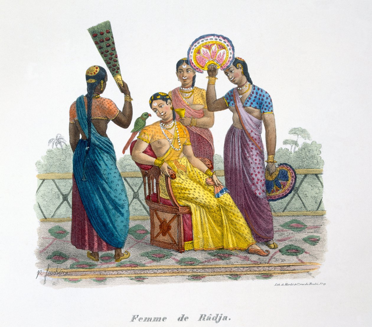 Żona radży, 1827-35 autorstwa M.E. Burnouf
