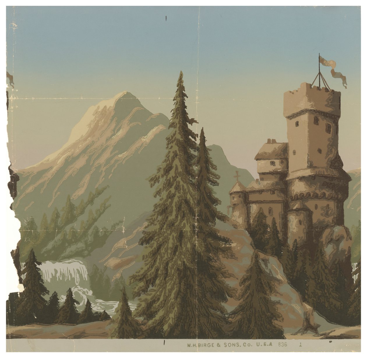 Zamki nad Renem autorstwa M.H. Birge and Sons Co
