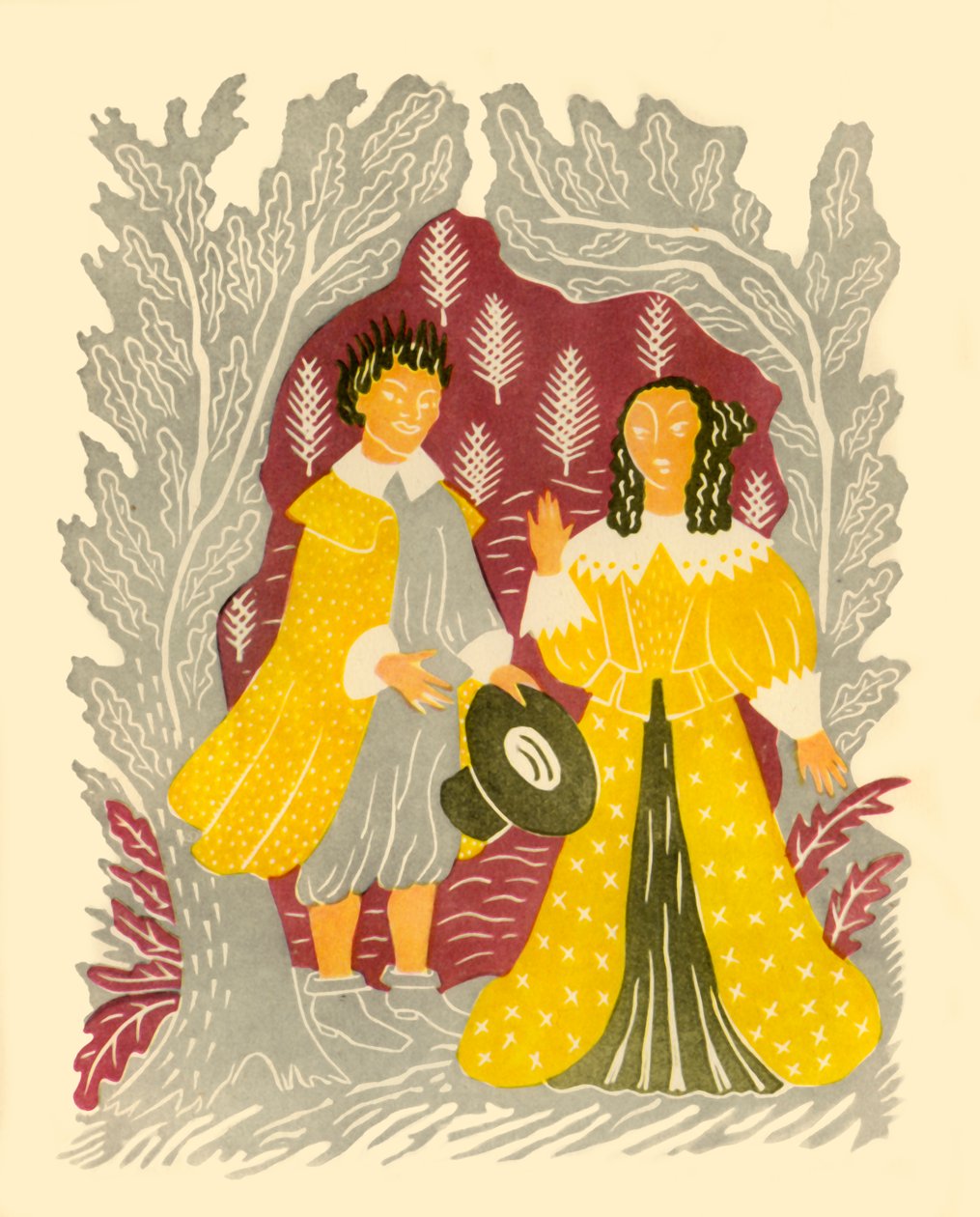 Mężczyzna i kobieta, 1937, 1946. autorstwa M.R.H. Farrar