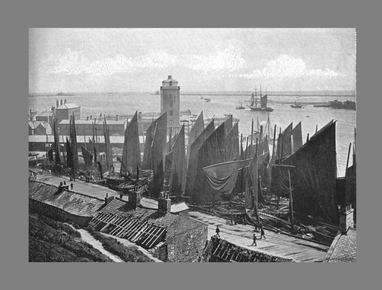 Słabe oświetlenie, North Shields, c1900 autorstwa M. Aunty