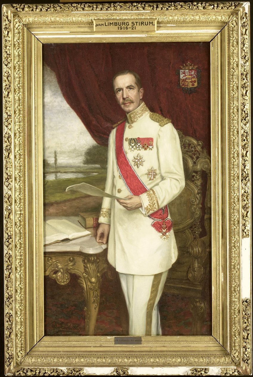 Johan Paul Count of Limburg Stirum (1873-1948). Generalny Gubernator (1916-21) autorstwa M. Loebell