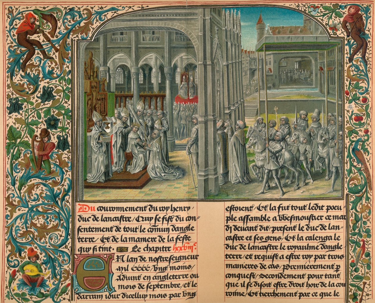 „Koronacja Henryka IV. Anglii”, c1399, 1907 autorstwa M Pfauth
