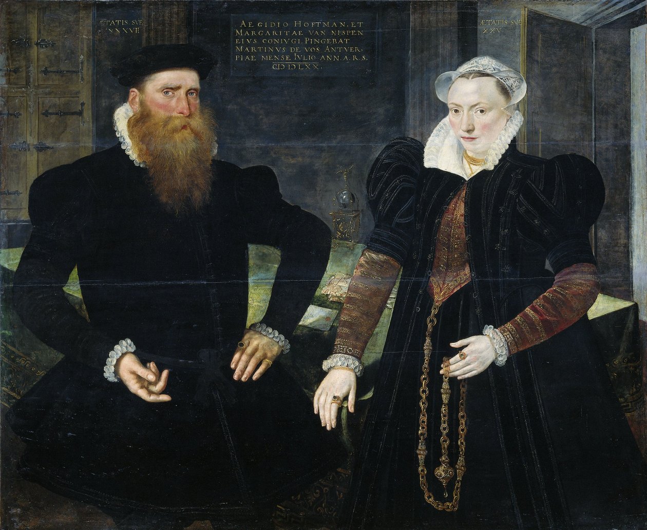 Portret Gillisa Hooftmana autorstwa Maarten de Vos