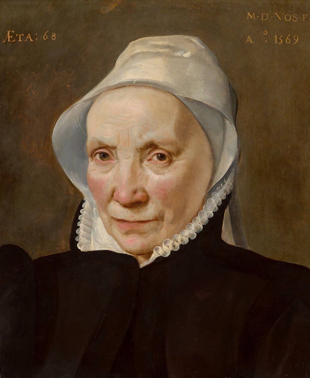 Portret starej kobiety autorstwa Maarten de Vos