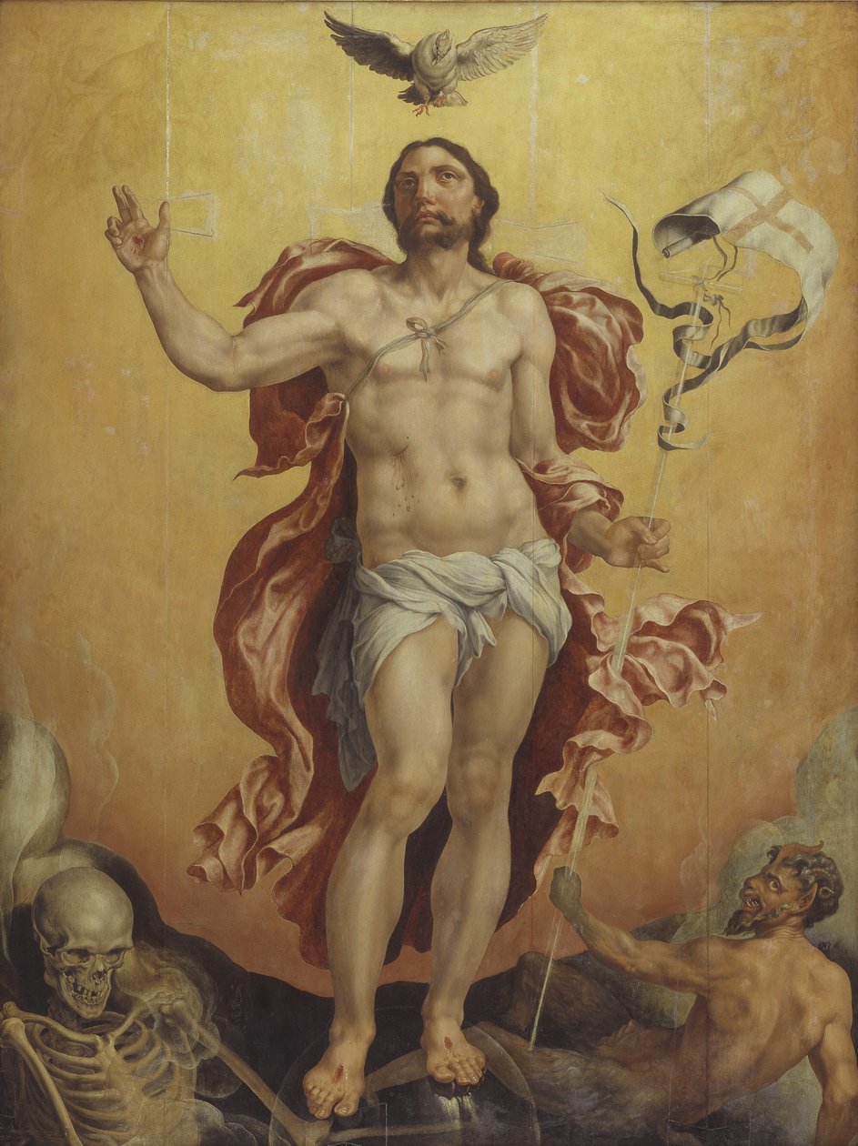 Chrystus zwycięstwo nad grzechem i śmiercią autorstwa Maarten van Heemskerck
