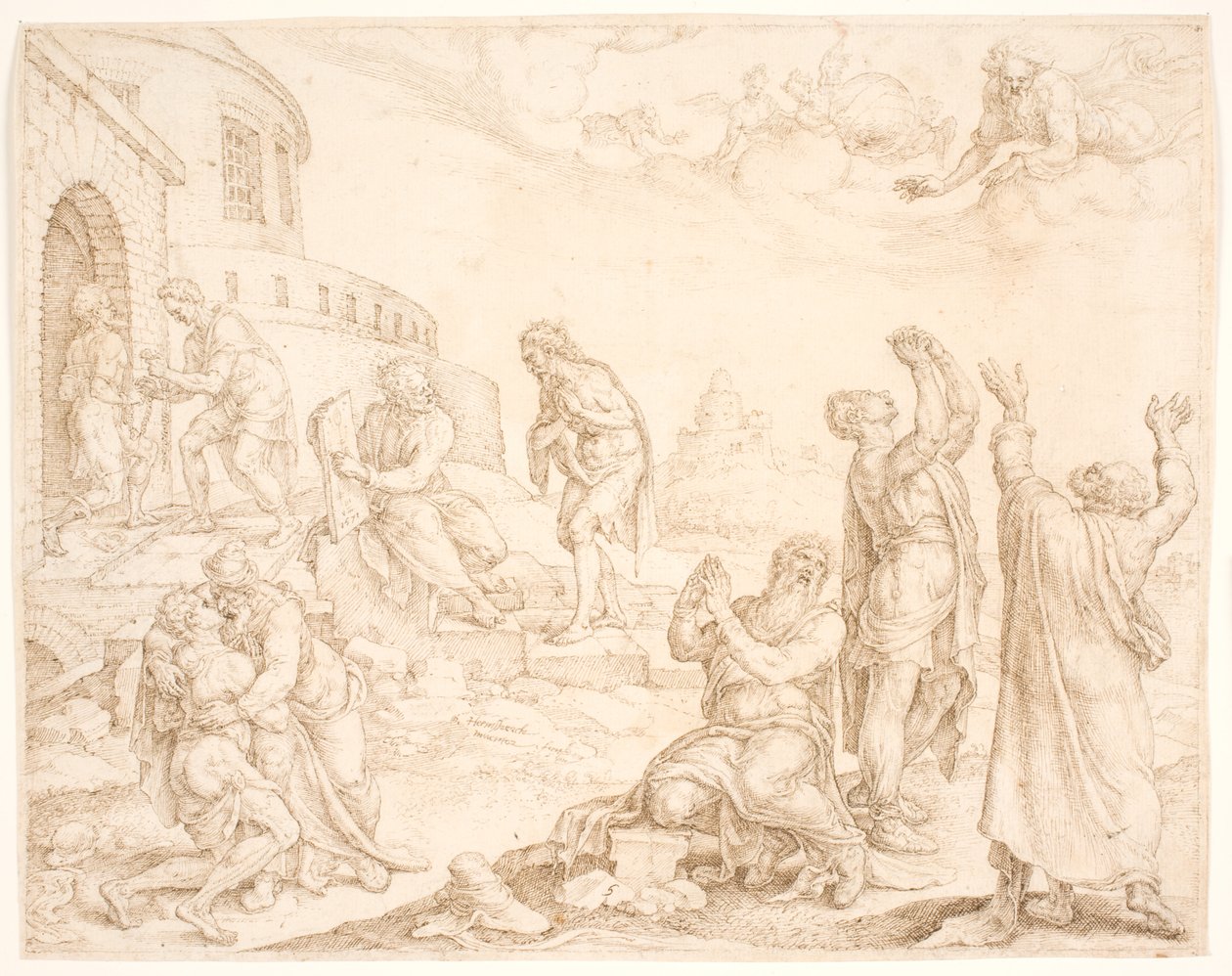 I wybacz nam (og forlad os) autorstwa Maarten van Heemskerck