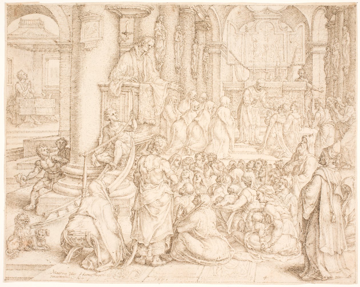 Panem nostrum (Nasz (codzienny) chleb) autorstwa Maarten van Heemskerck