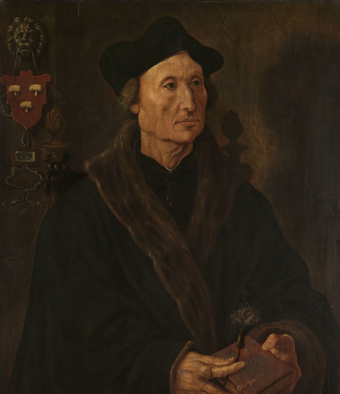Portret Johannesa Colmannusa, rektora klasztoru św. Agaty w Delft autorstwa Maarten van Heemskerck
