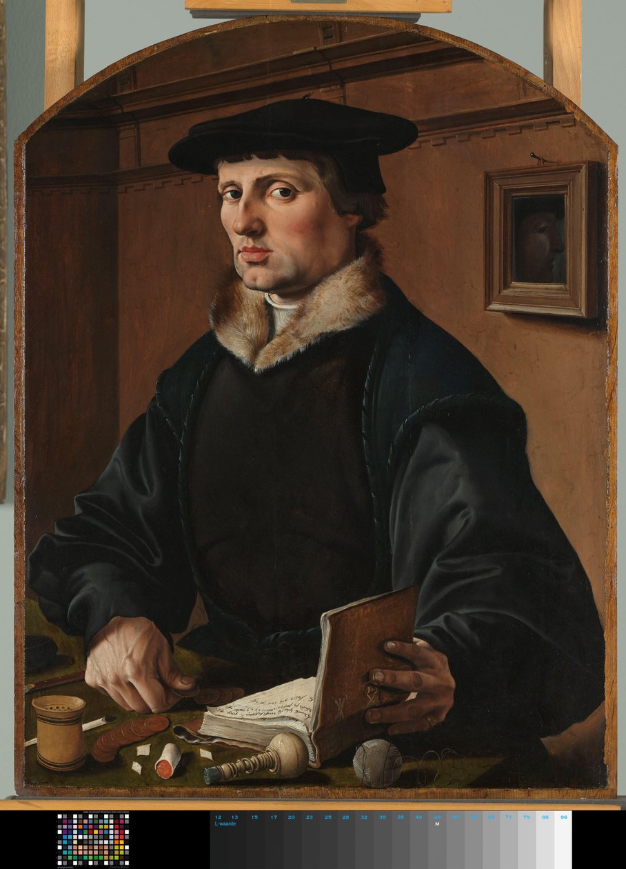 Portret mężczyzny, prawdopodobnie Pieter Gerritsz Bicker Portret mężczyzny autorstwa Maarten van Heemskerck
