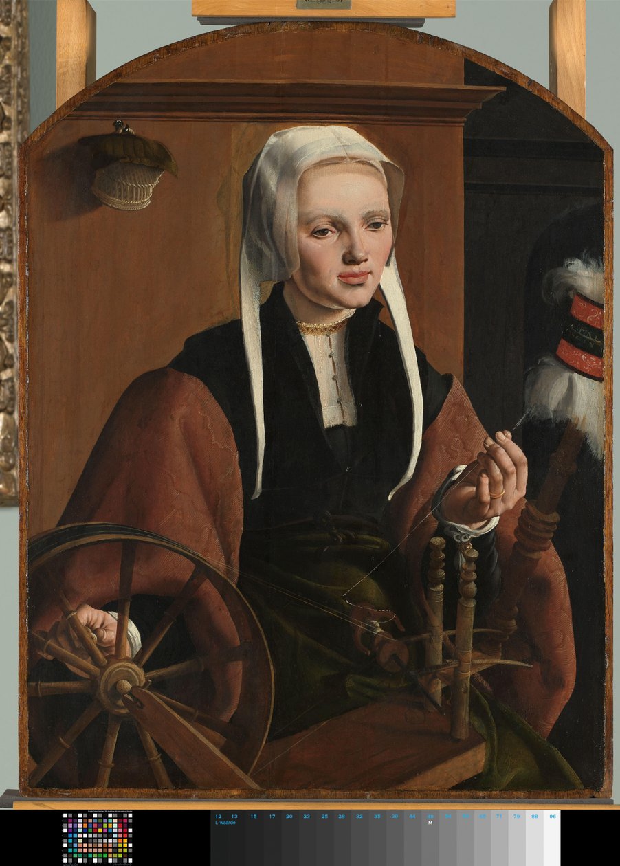 Portret kobiety, prawdopodobnie Anne Codde Portret kobiety autorstwa Maarten van Heemskerck