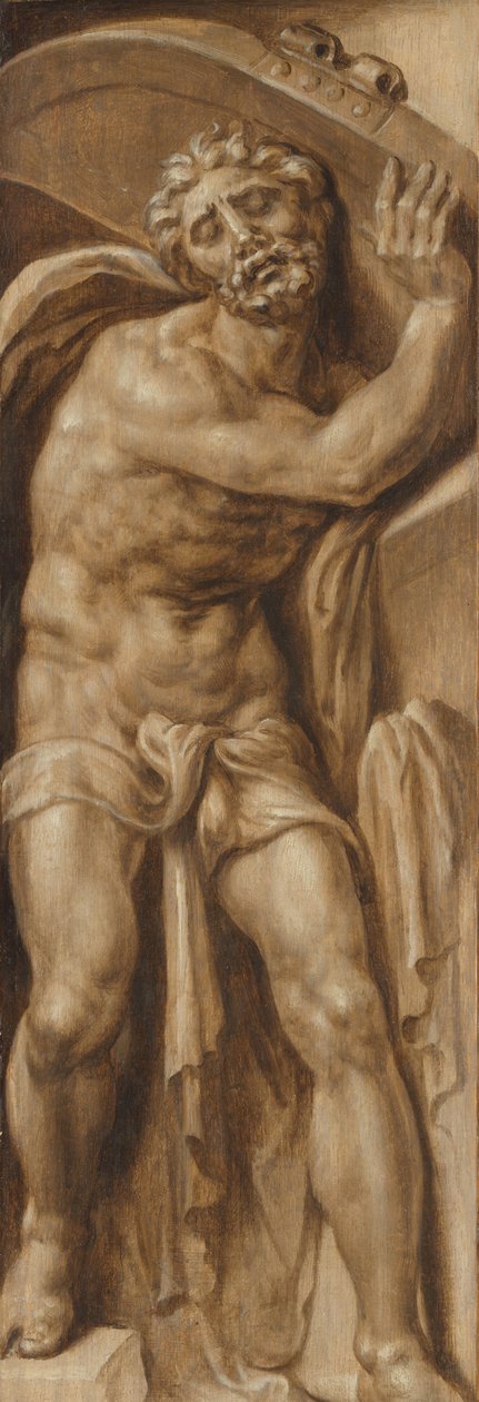 Samson niosący bramę Gazy Samson niesie drzwi Gazy autorstwa Maarten van Heemskerck