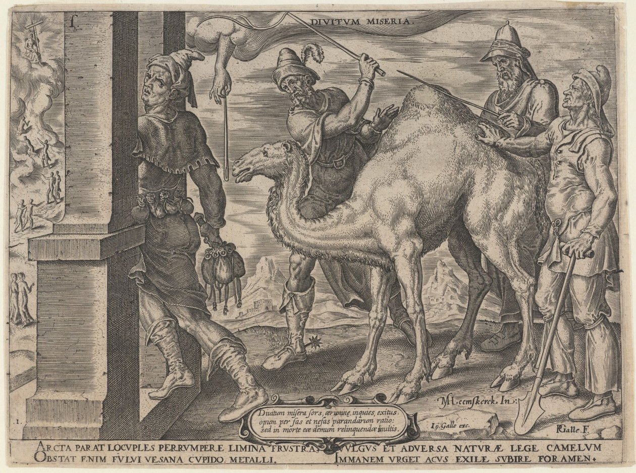 Nieszczęśliwy los bogatych, 1563 autorstwa Maarten van Heemskerck