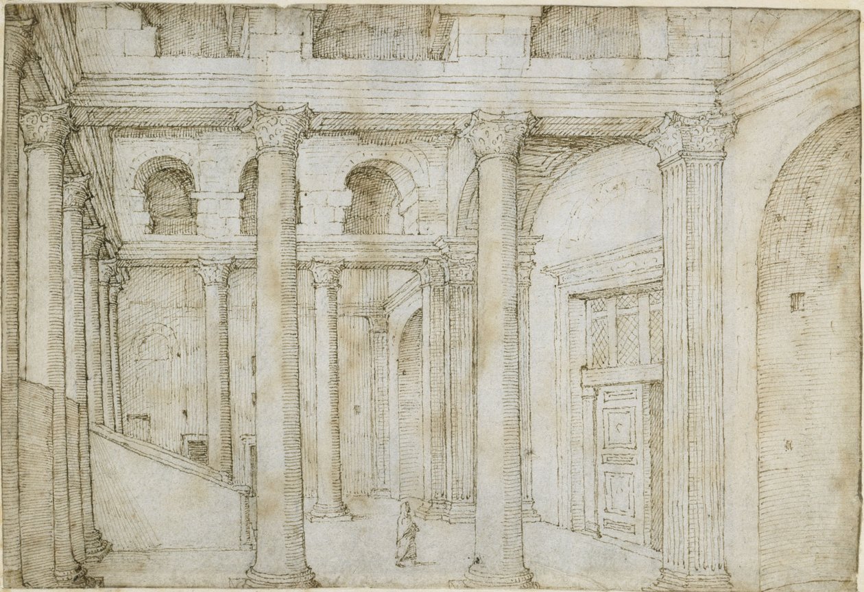 Przedsionek Panteonu autorstwa Maarten van Heemskerck