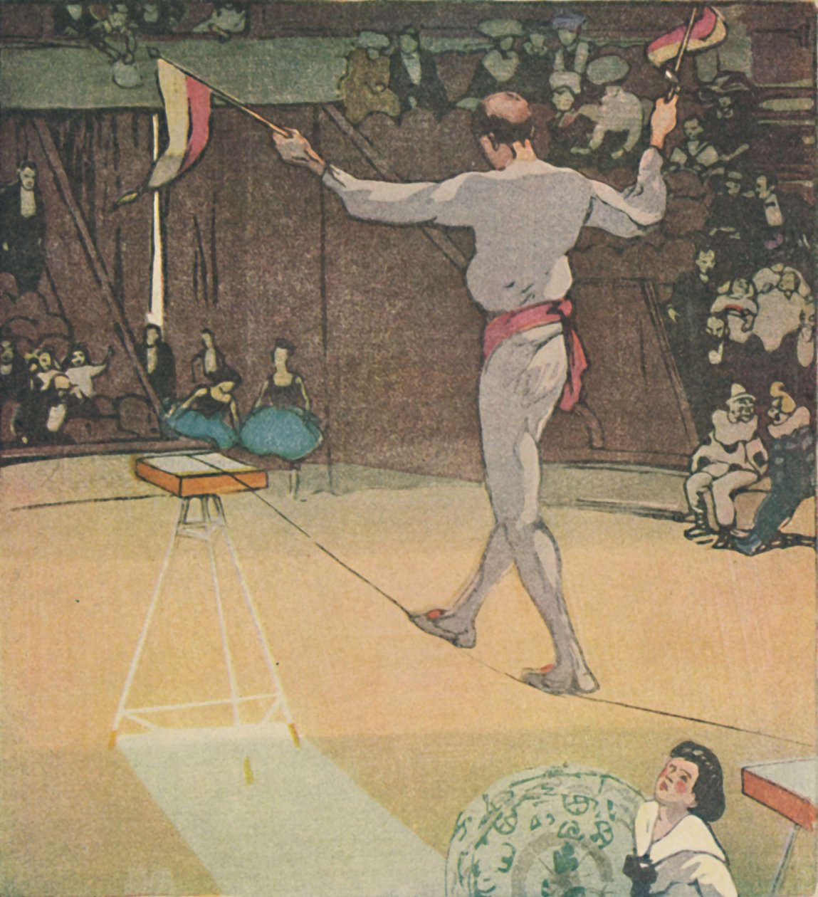 Tancerka na linie, 1919 autorstwa Mabel Alington Royds