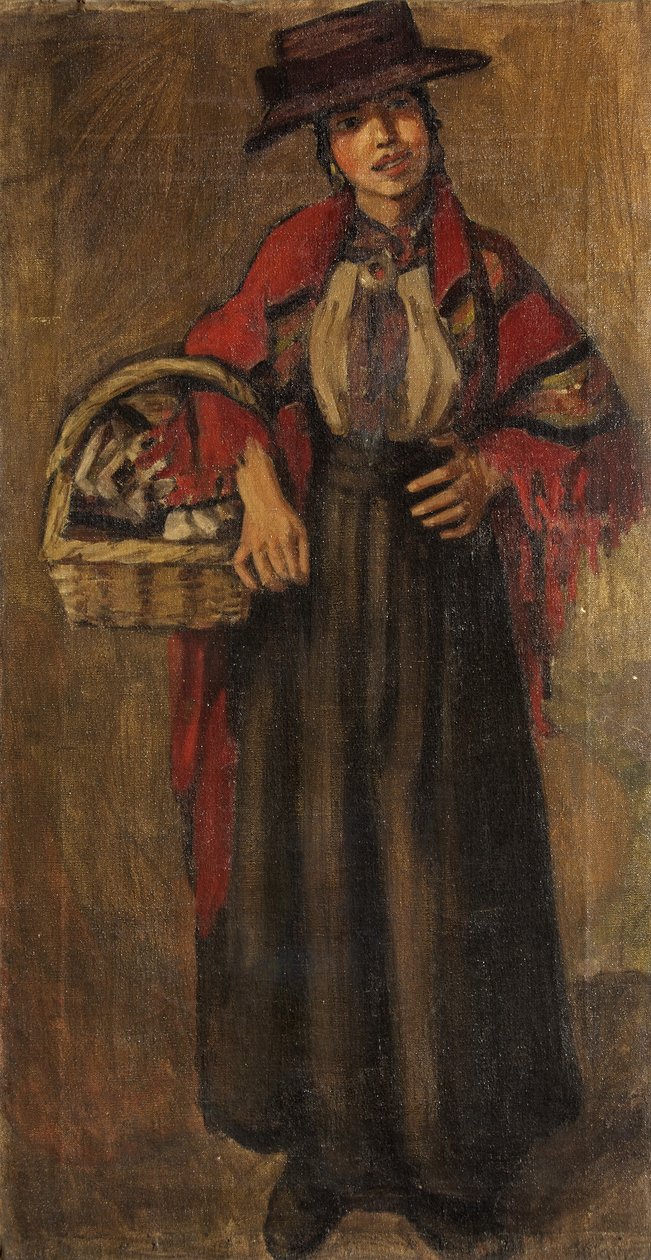 Cygan (olej na płótnie) autorstwa Mabel F. Layng