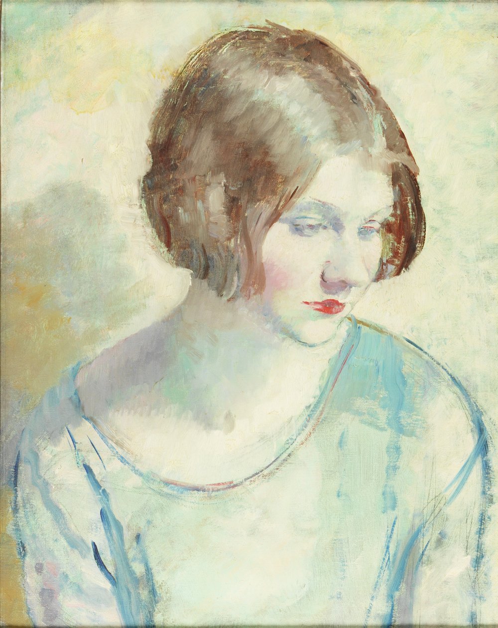 Helen (olej i ołówek na płótnie) autorstwa Mabel Greenberg