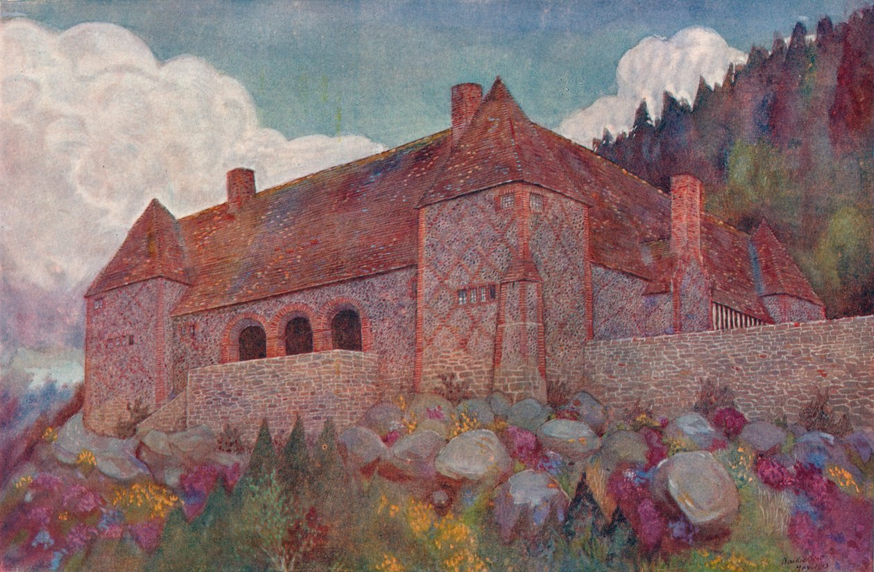 Dom w Polsce: widok od południowego wschodu, XX w. autorstwa Mackay Hugh Baillie Scott