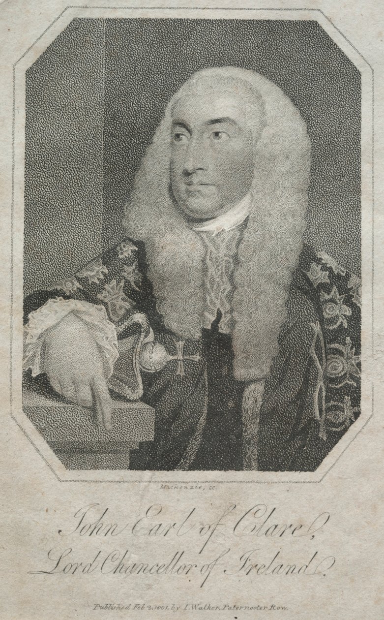 John Fitzgibbon, hrabia Clare 1749-1802, 1801. autorstwa Mackenzie