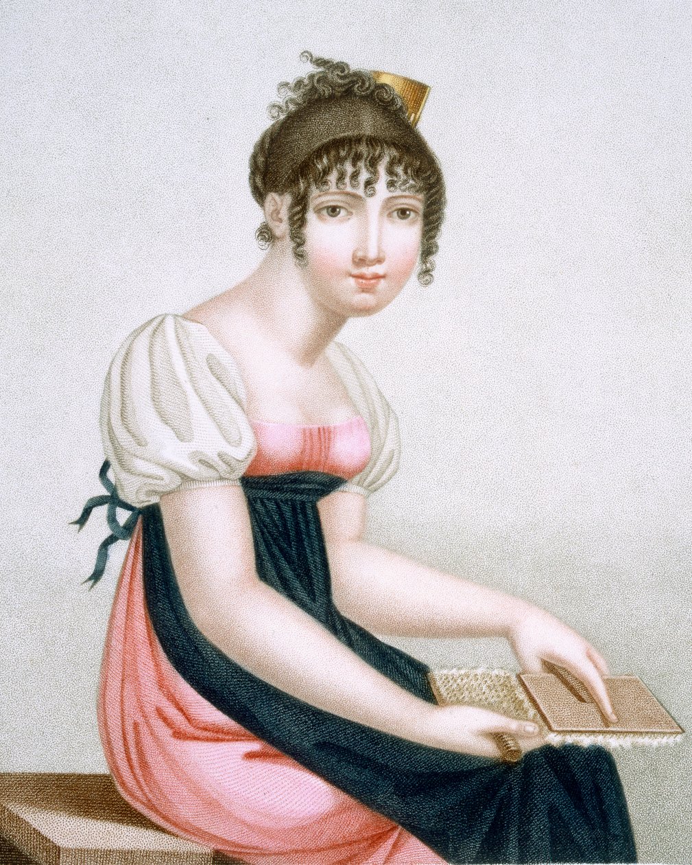 Carder, rytowany przez Augranda, ok.1816 autorstwa Madame G. Busset Dubruste