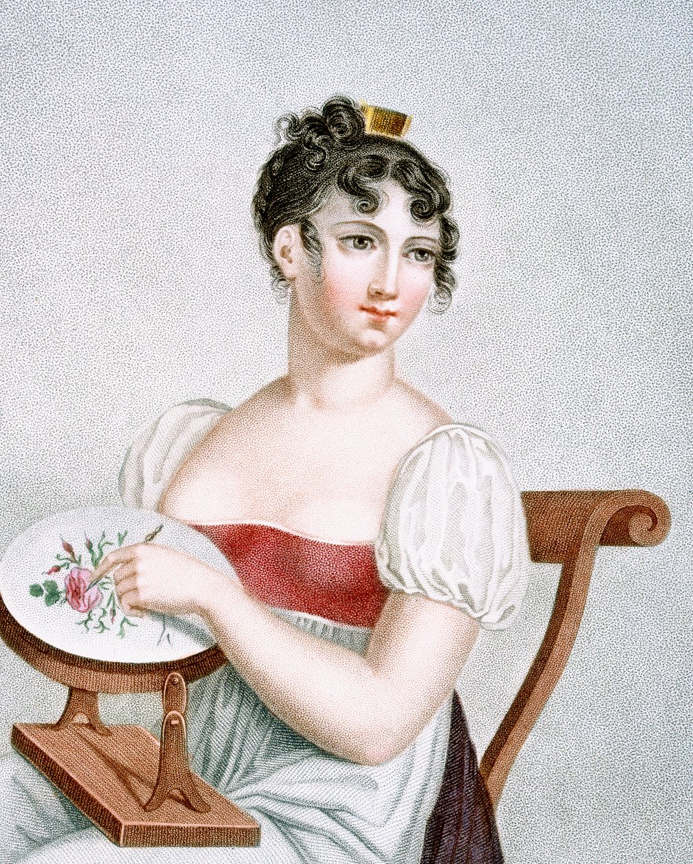 Hafciarka, grawerowana przez Augranda, c.1816 autorstwa Madame G. Busset Dubruste