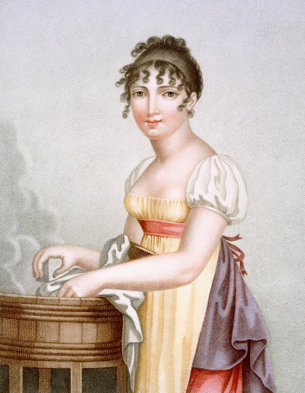 Praczka, grawerowana przez Augranda, c.1816 autorstwa Madame G. Busset Dubruste