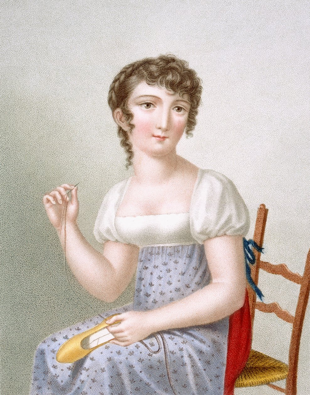 Hafciarka, grawerowana przez Duthe, c.1816 autorstwa Madame G. Busset Dubruste