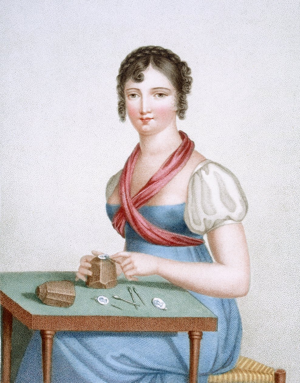 Grafik, rytowany przez Augranda, ok.1816 autorstwa Madame G. Busset Dubruste