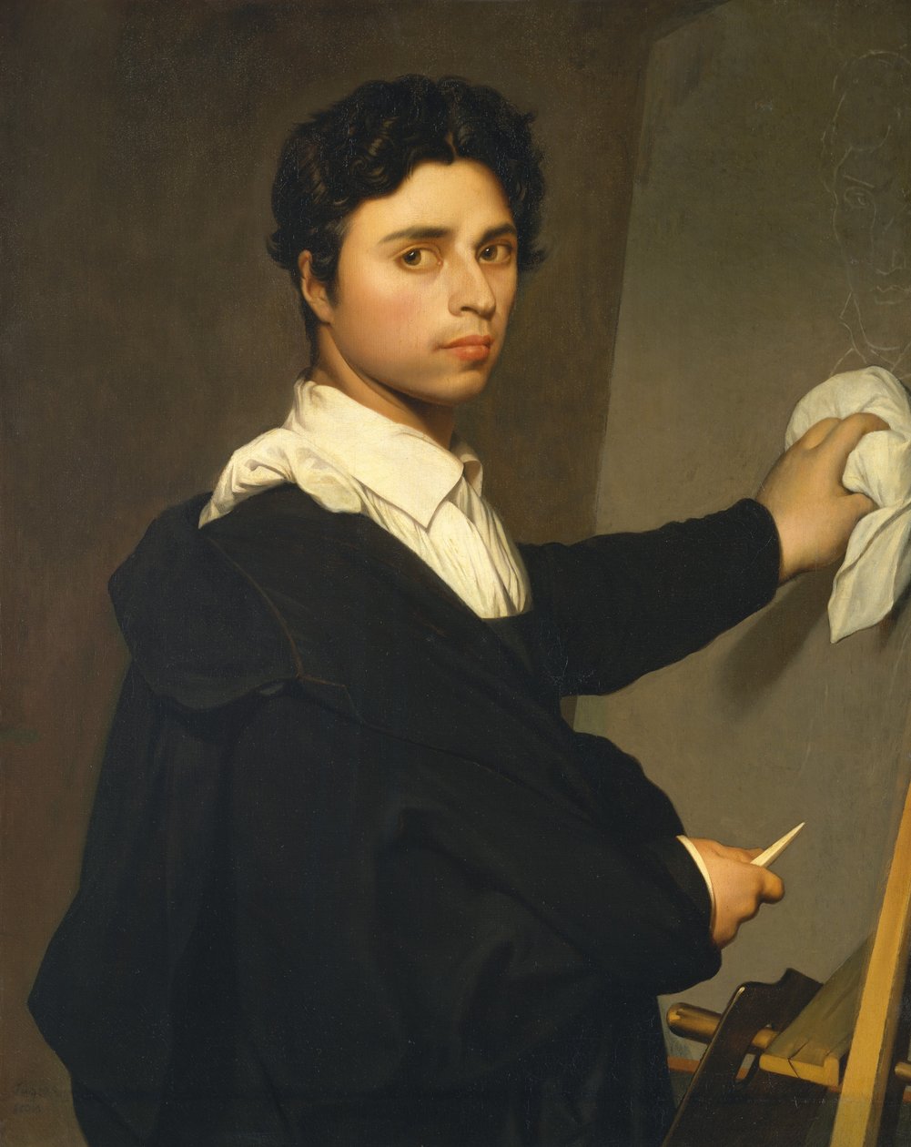 Ingres 1780-1867 jako młodzieniec, ca. 1850-60. autorstwa Madame Gustave Hequet