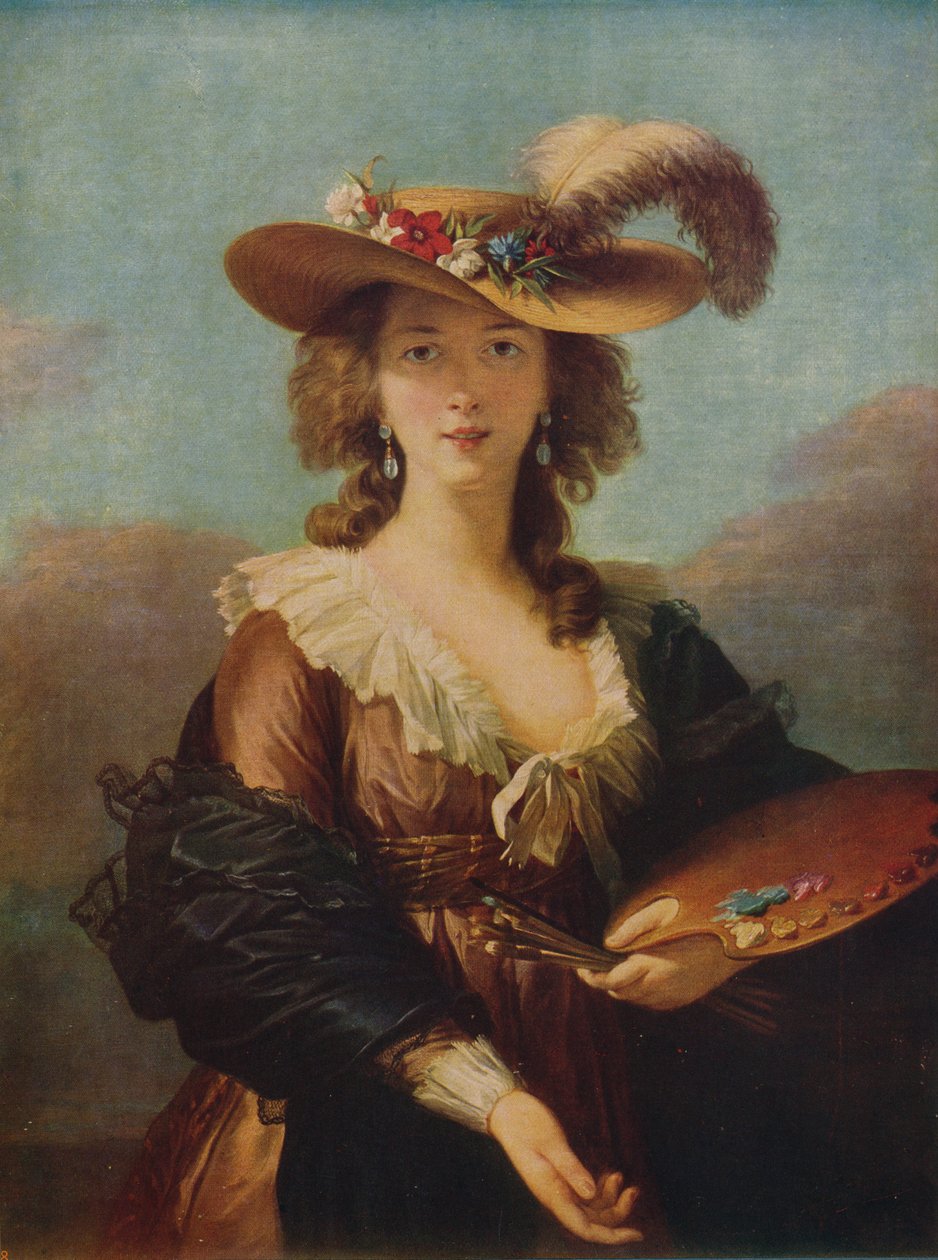 „Portret artysty”, po 1782, c1915 autorstwa Madame Vigee Lebrun