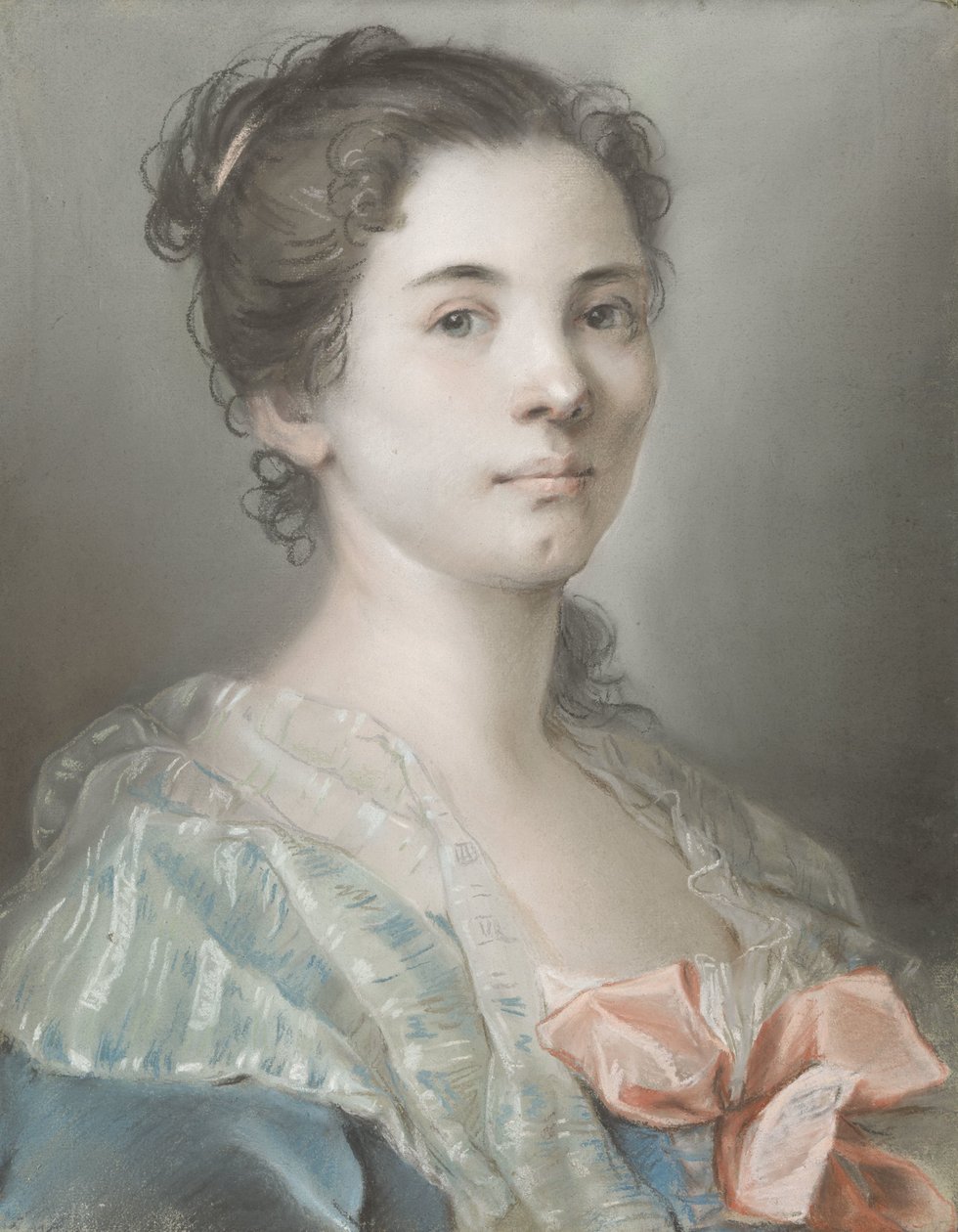 Portret młodej kobiety autorstwa Madeleine Françoise Basseporte