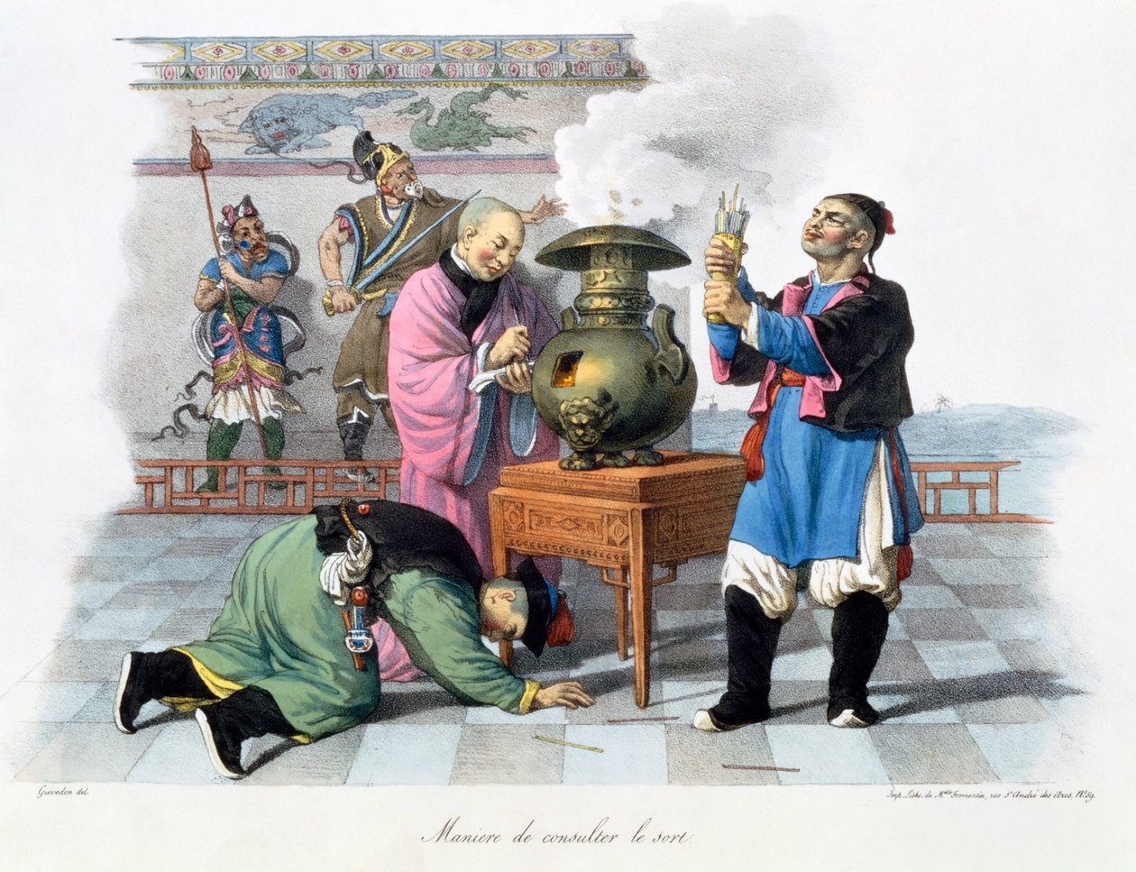 „Sposób przepowiadania przyszłości”, Chiny, 1824-1827 autorstwa Mademoiselle Formentin