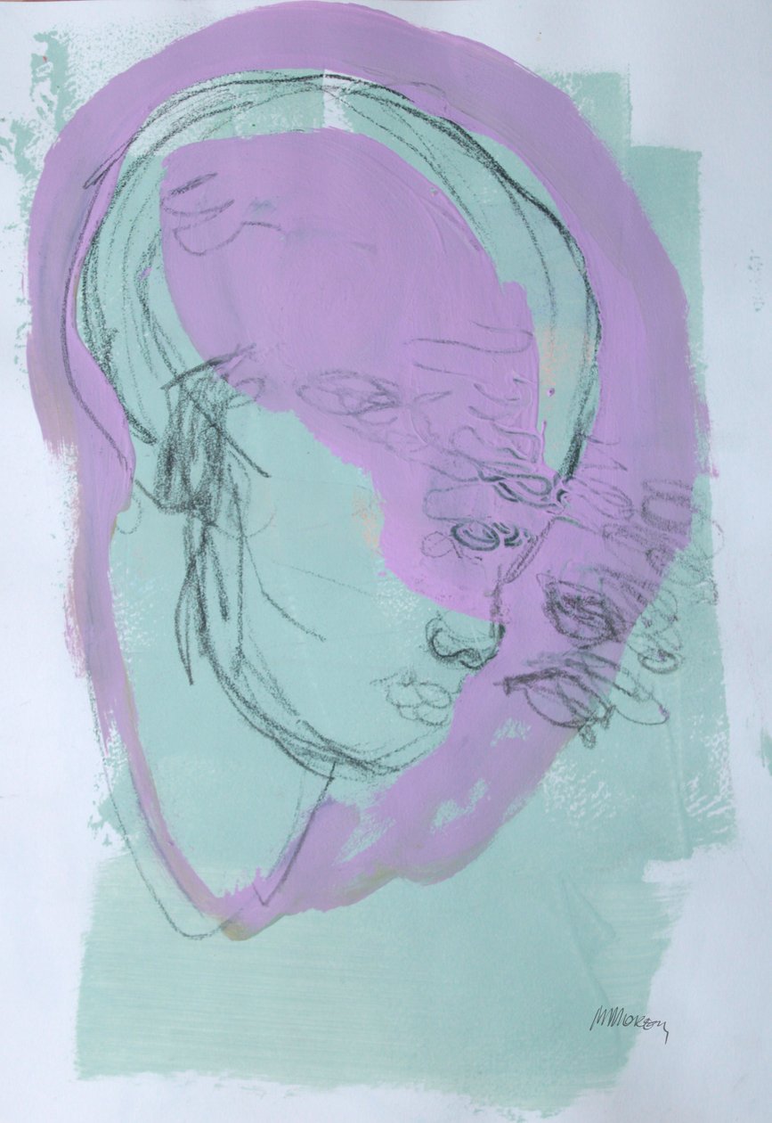 Szkicownik 44, 2025 (tempera, węgiel na papierze) autorstwa Madgalena Morey