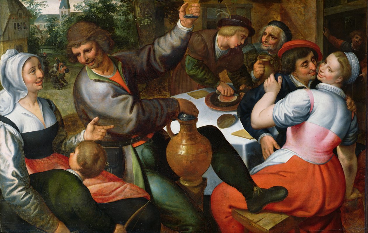 Uczta Chłopska, 1566 autorstwa Maerten van Cleve