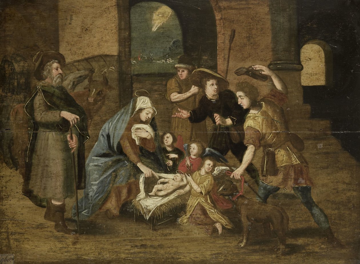 Adoracja pasterzy autorstwa Maerten de Vos (copy after)