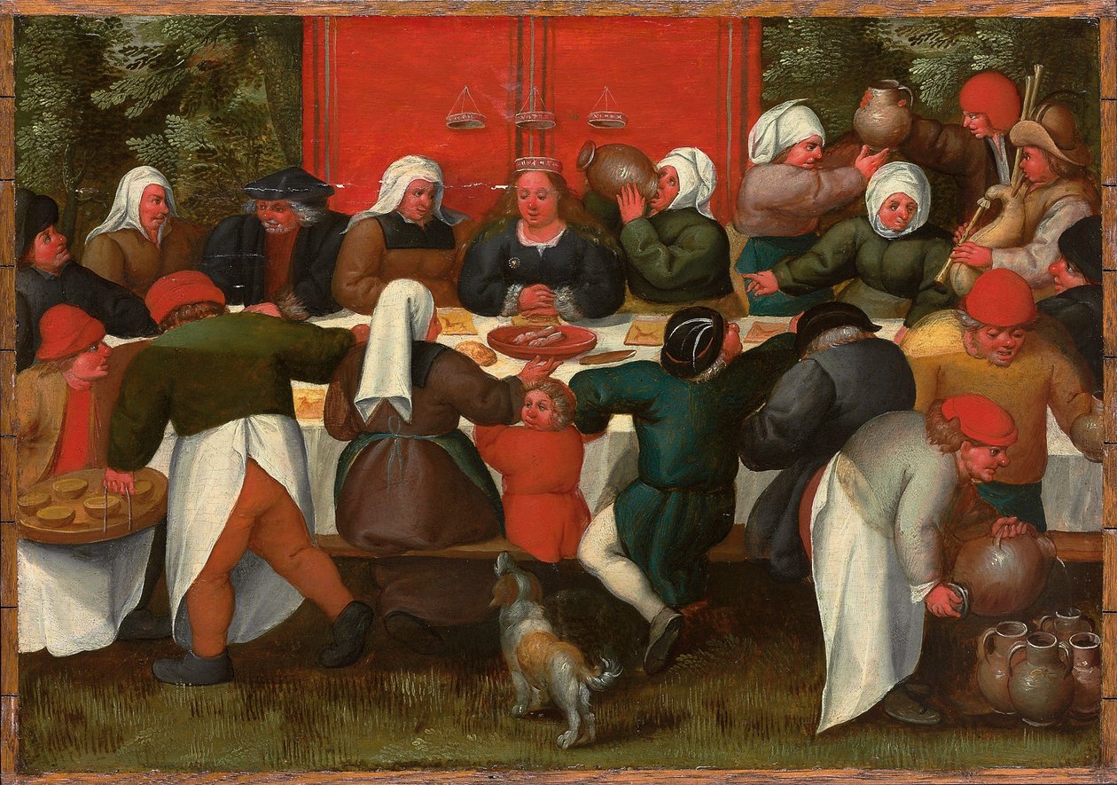 Uczta weselna autorstwa Maerten van Cleve