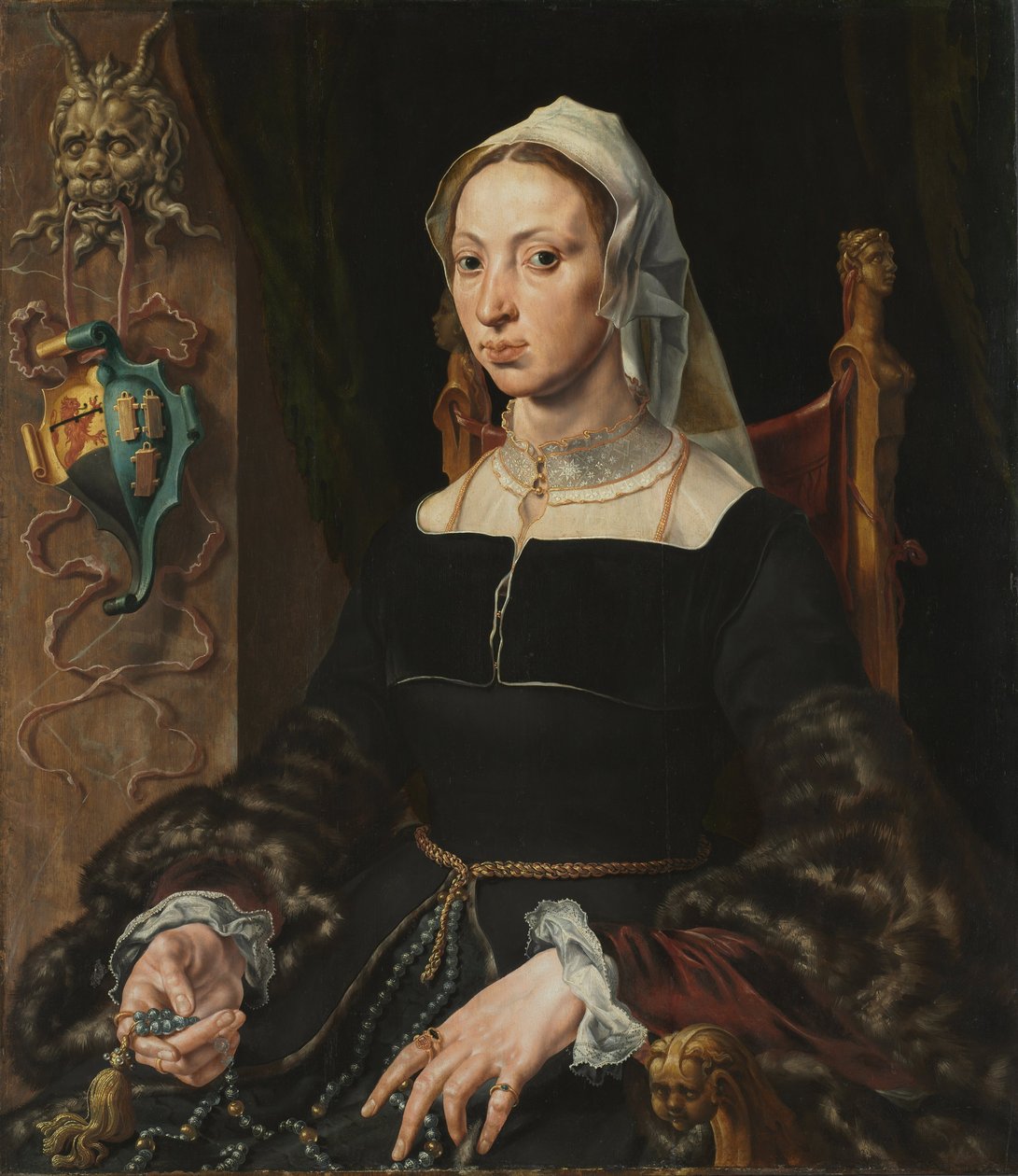 Portret Machtelt Suijs, ok. 1540-45 (olej na drewnie) autorstwa Maerten van Heemskerck
