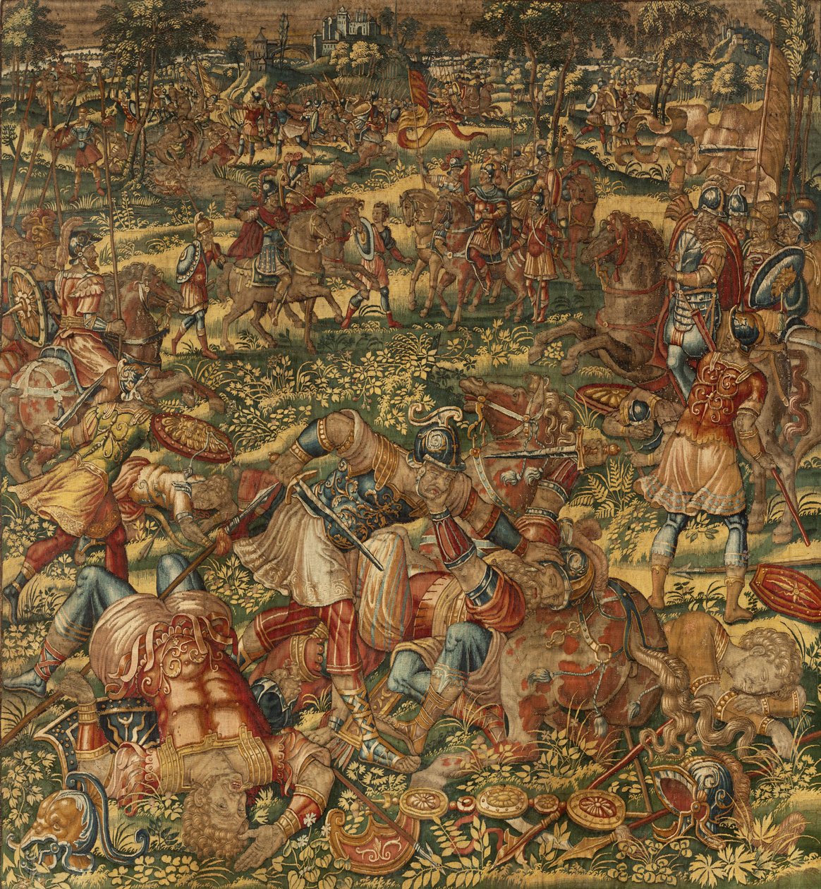 Historia Gideona, koniec XVI wieku (jedwab i wełna) autorstwa Maerten van Heemskerck
