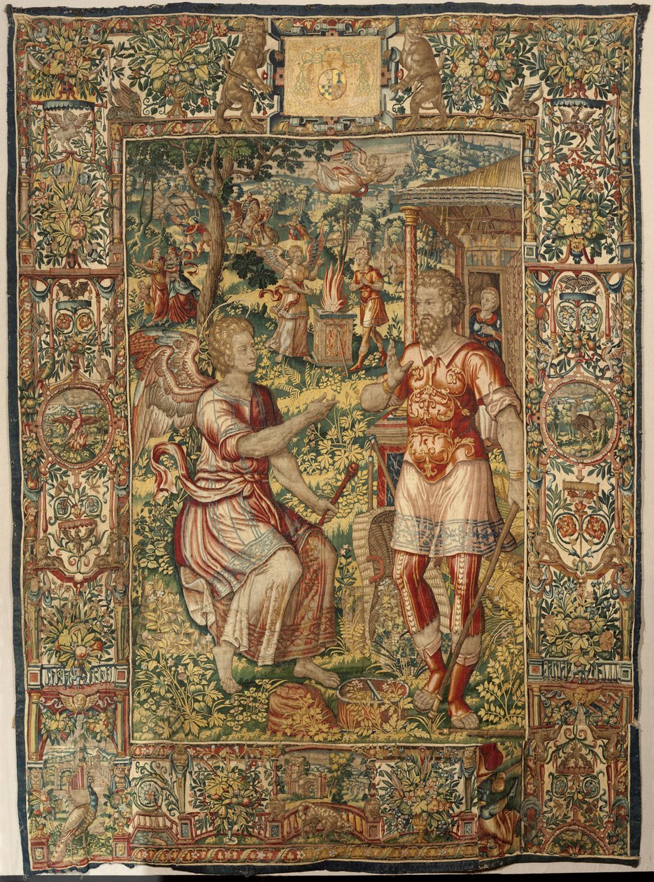 Historia Gideona, koniec XVI wieku (jedwab i wełna) autorstwa Maerten van Heemskerck