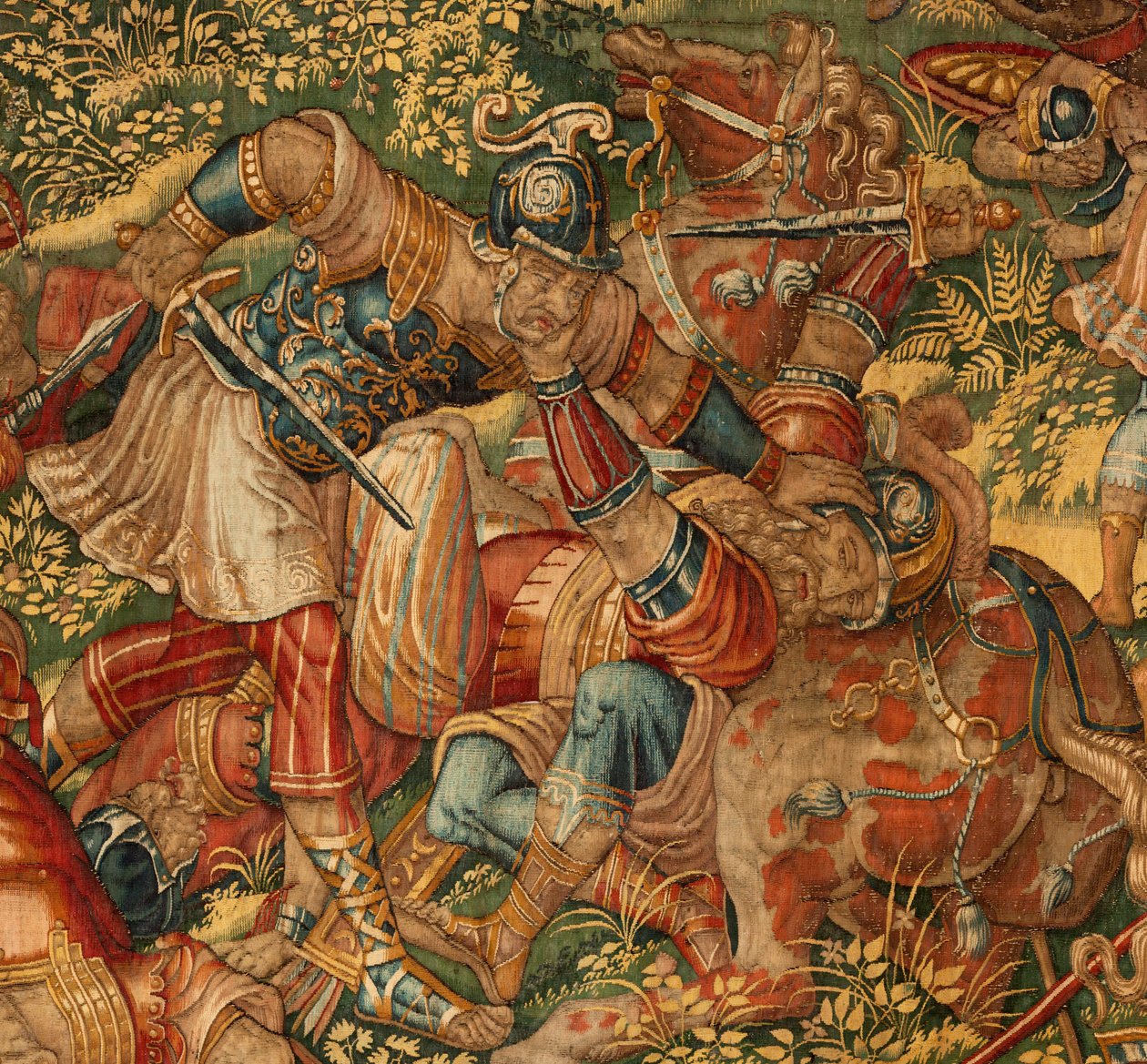 História de Gideon, final do século 16 (seda e lã) polonês autorstwa Maerten van Heemskerck