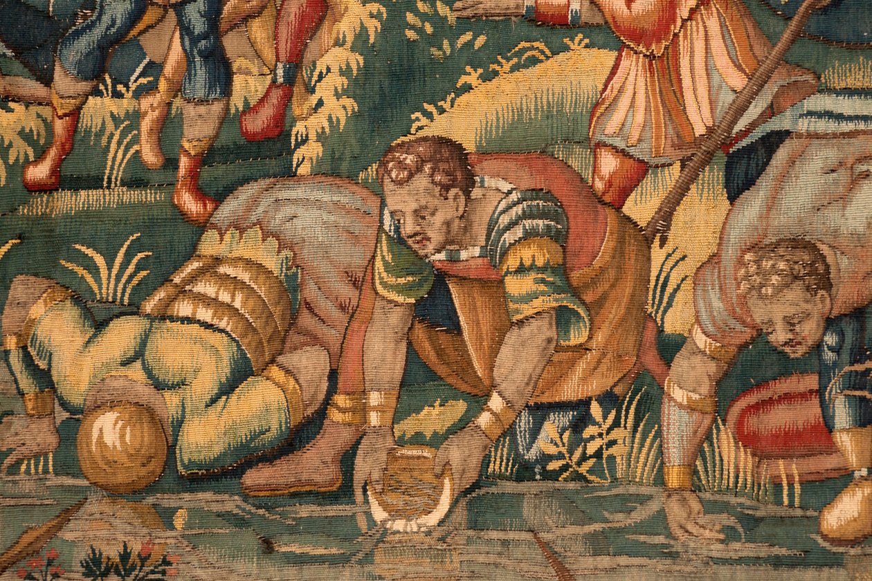 Historia Gideona, koniec XVI wieku (jedwab i wełna) autorstwa Maerten van Heemskerck