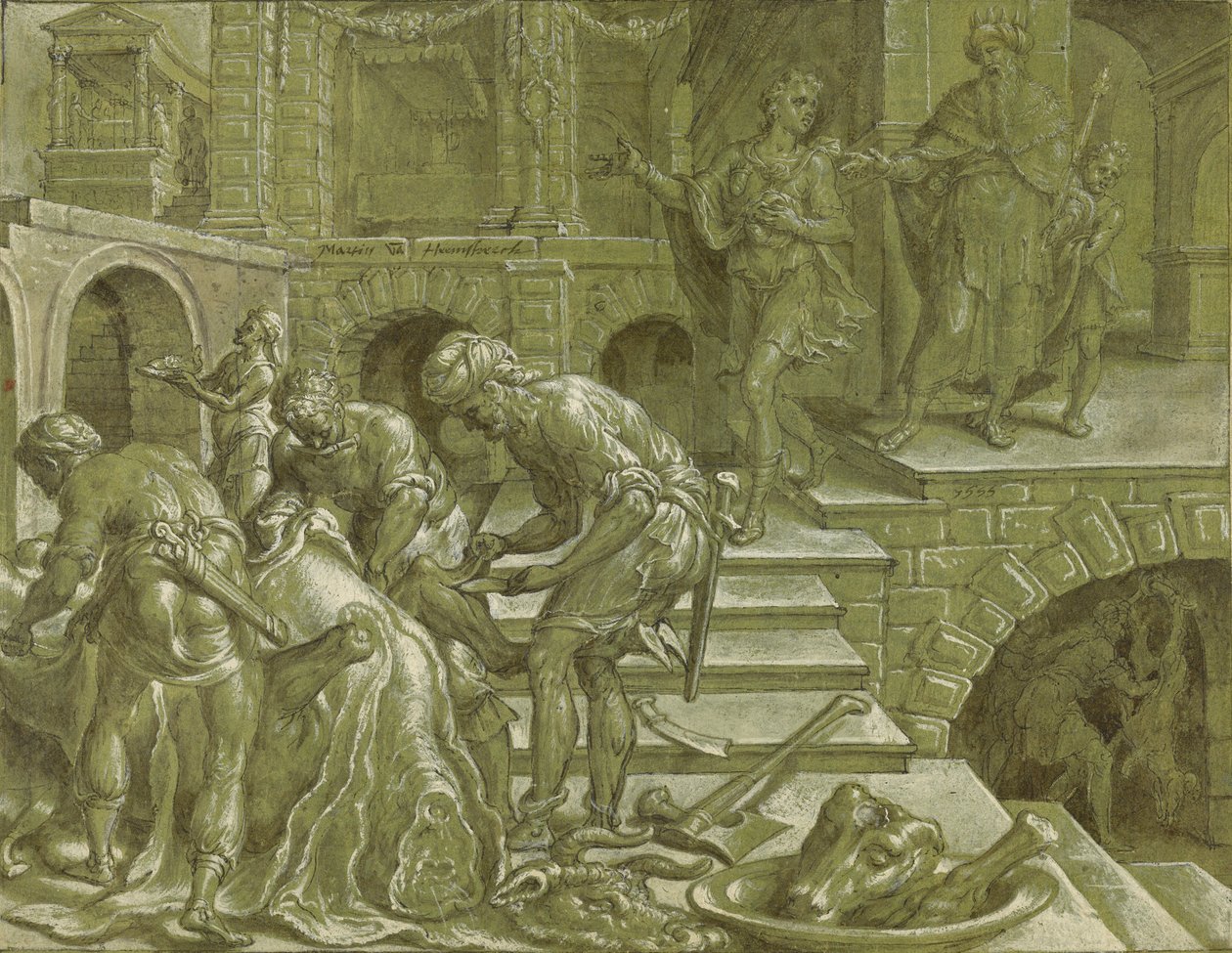 Przypowieść o królu, który przygotował wesele autorstwa Maerten van Heemskerck