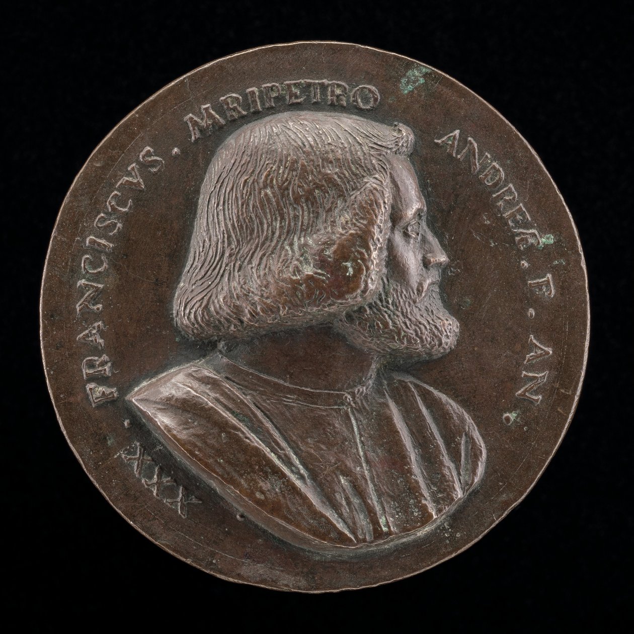 Francesco Malipiero, patrycjusz wenecki, brat Vincenzo [awers], 1523. autorstwa Maffeo Olivieri