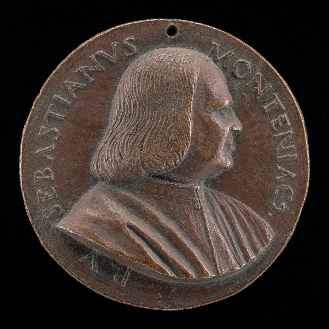 Sebastiano Montagnacco, zm. 1540, patrycjusz wenecki [awers], 15201530. autorstwa Maffeo Olivieri