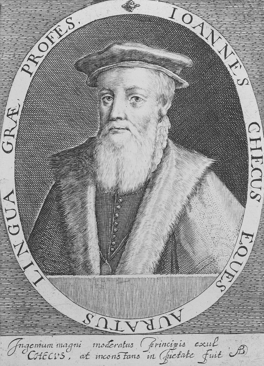 John Cheke, 1620 r autorstwa Magdalena de Passe